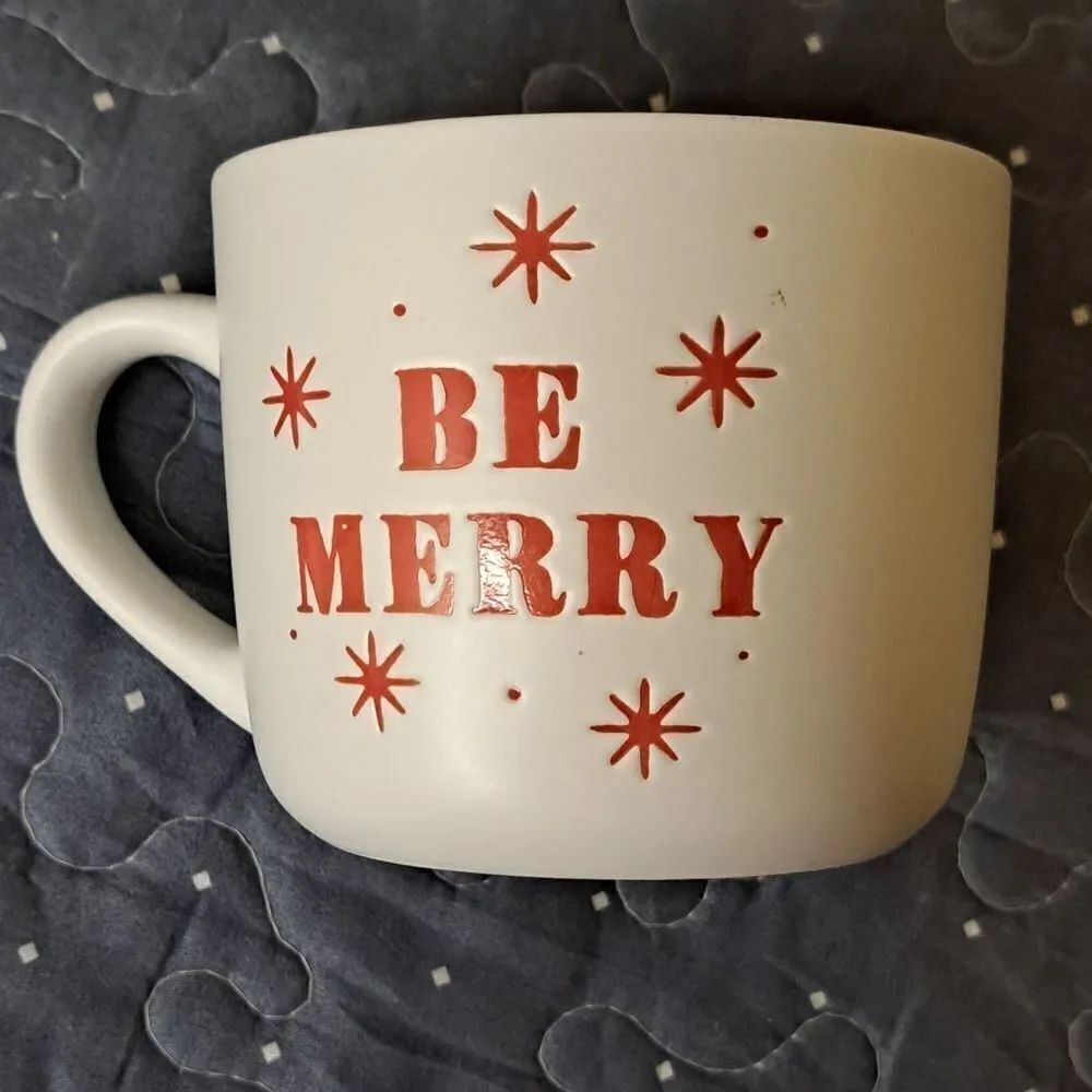 Threshold Be Merry Stoneware coffee mug